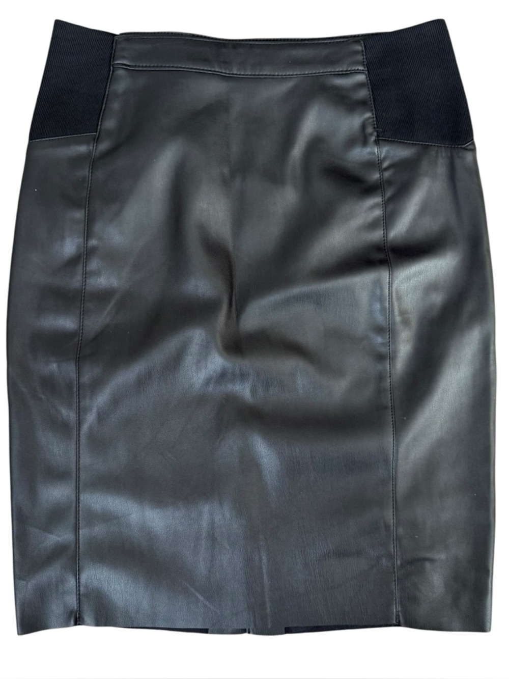 Vero Moda Black Faux Leather Pencil Skirt